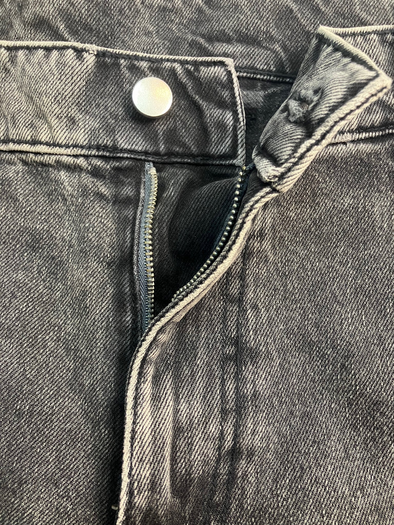 black y2k wide-leg jeans