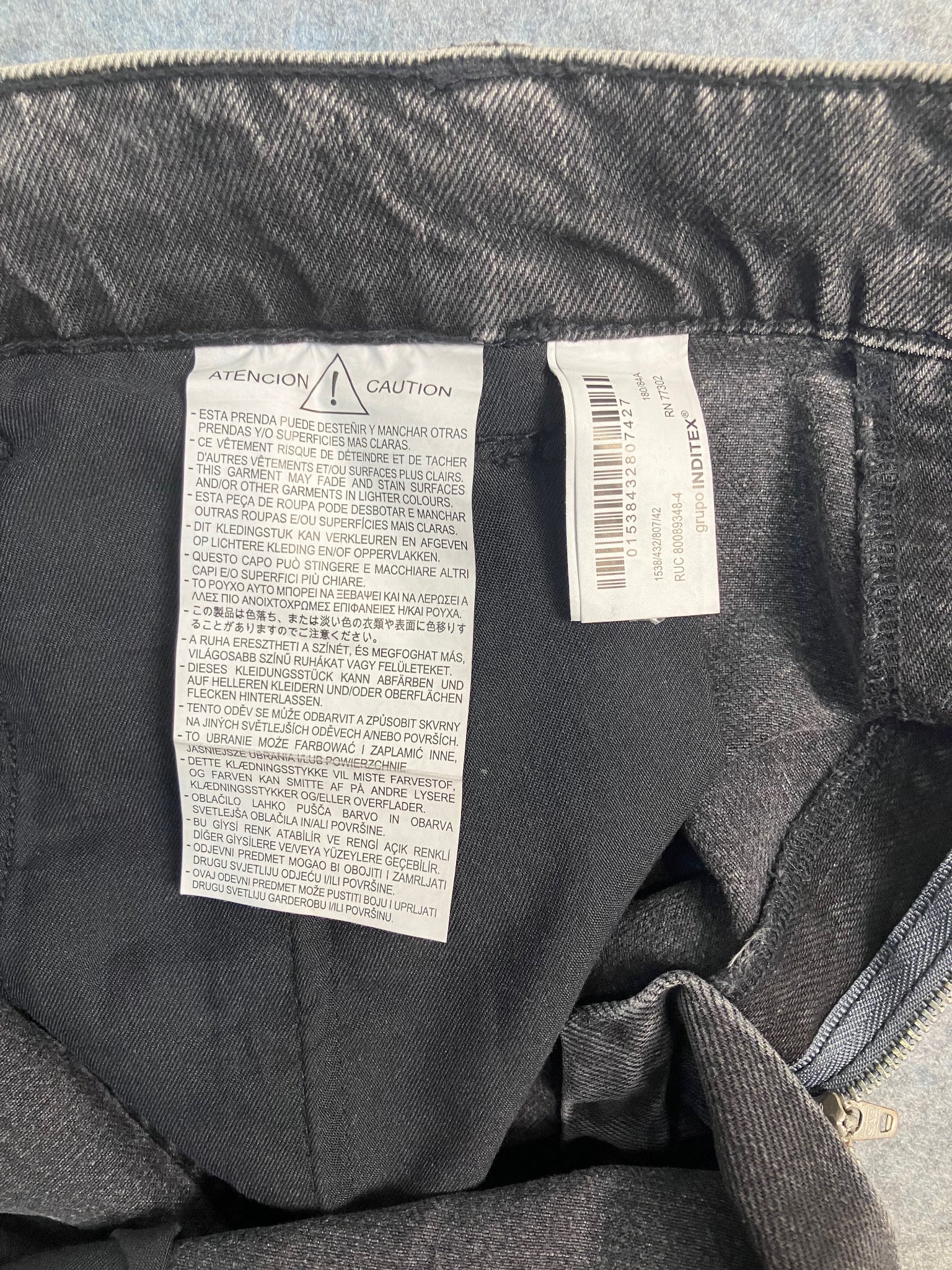 black y2k wide-leg jeans