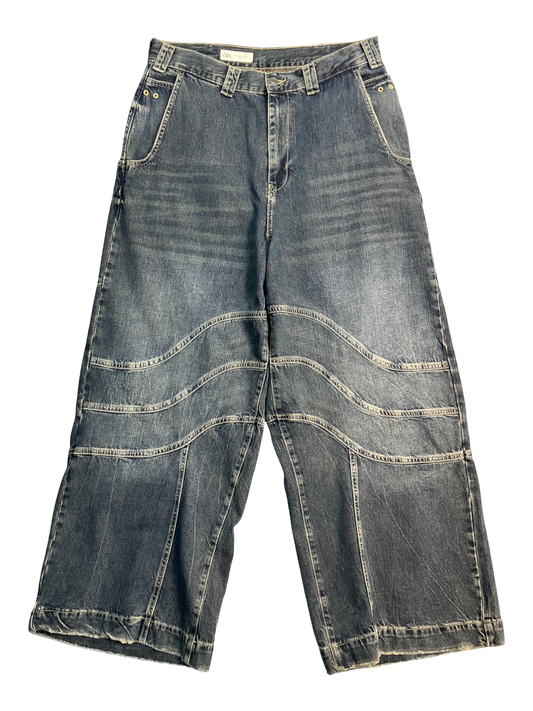 blue y2k baggy jeans