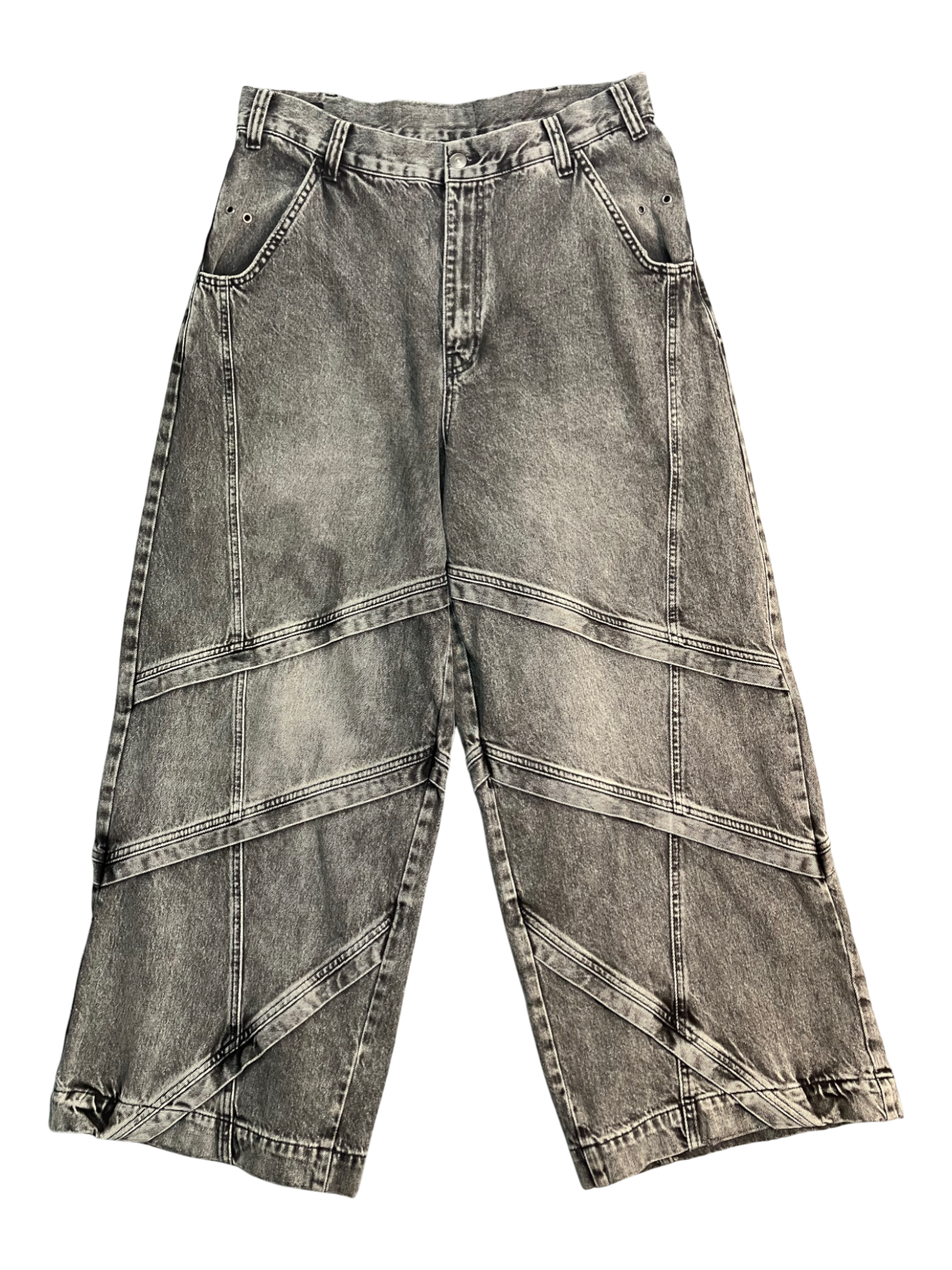 black y2k baggy jeans