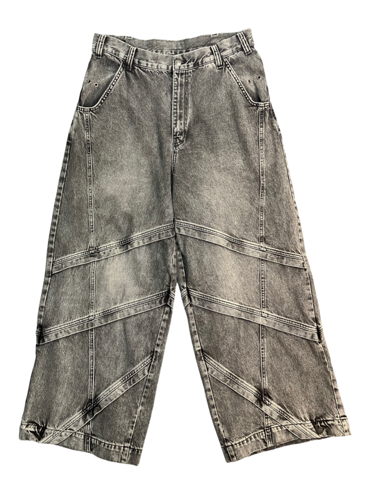 black y2k baggy jeans