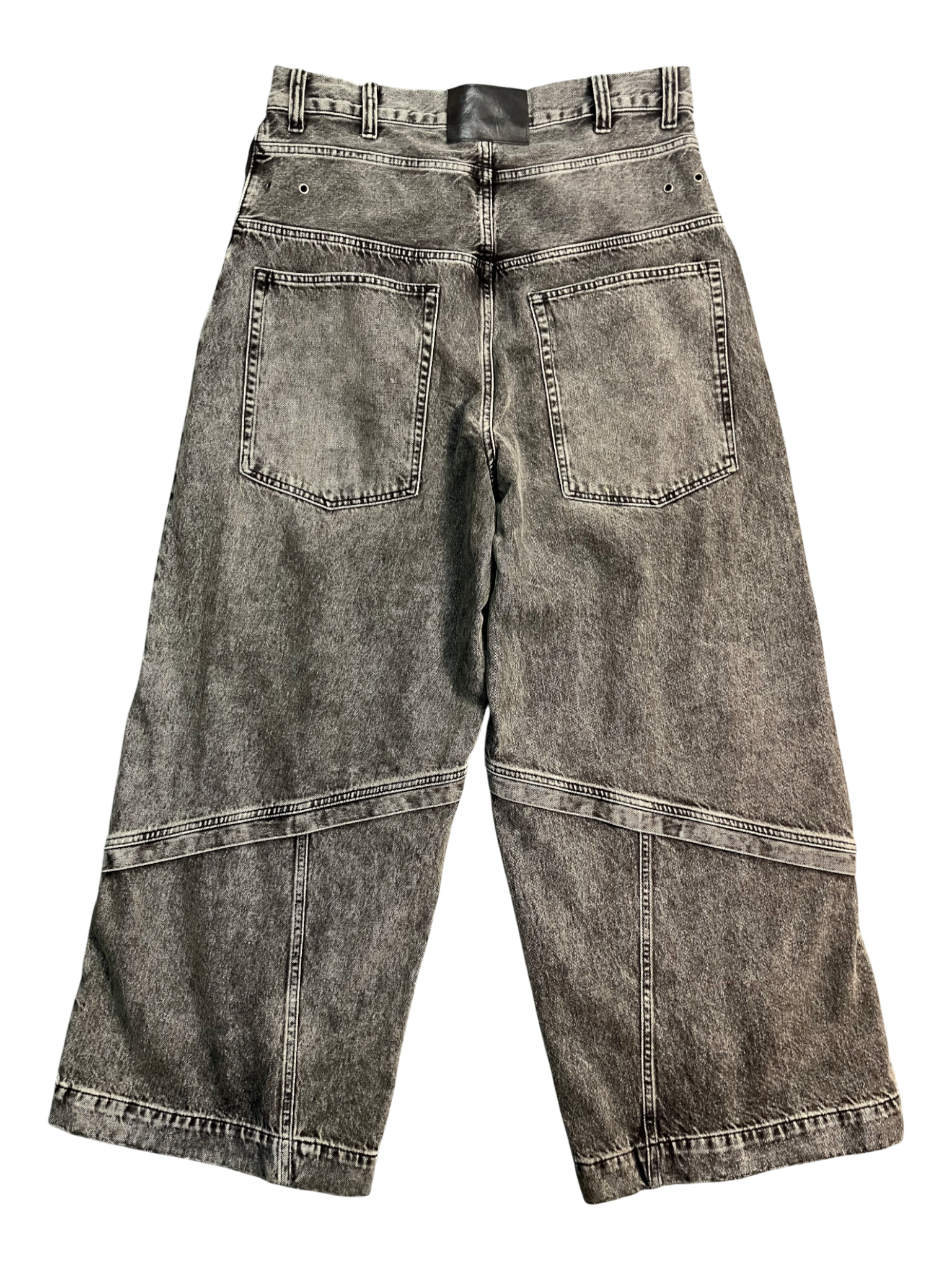 black y2k baggy jeans