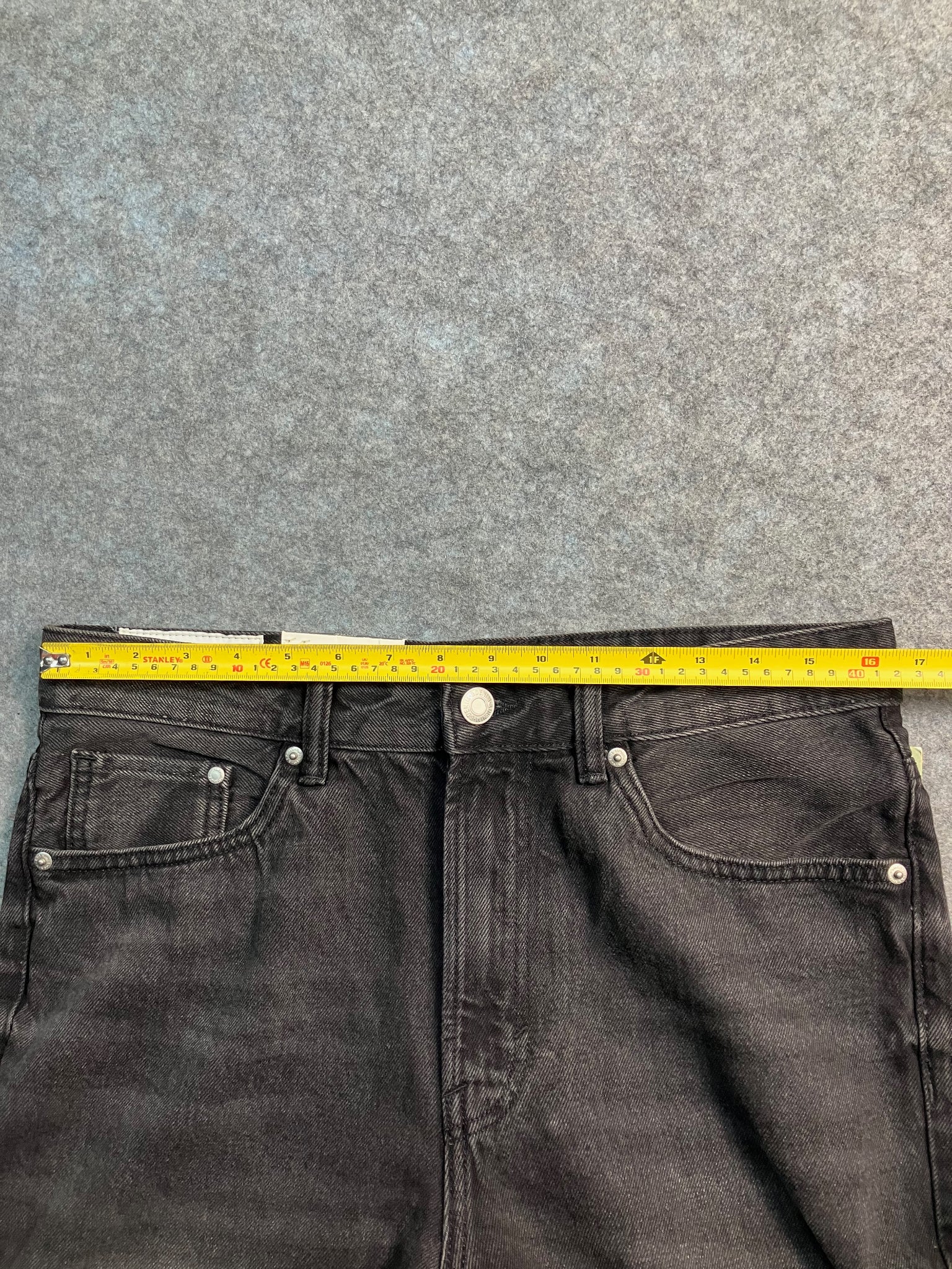 black boot-cut jeans