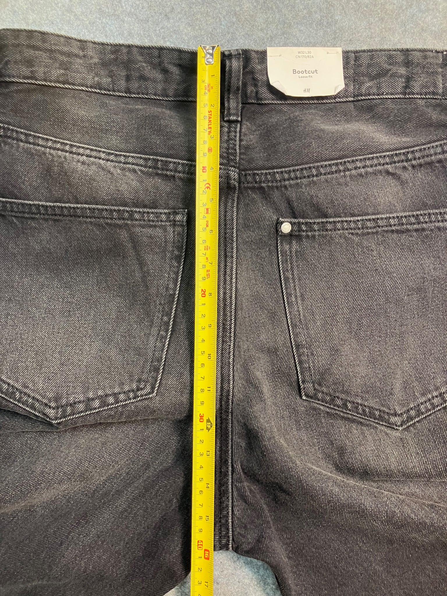 black boot-cut jeans