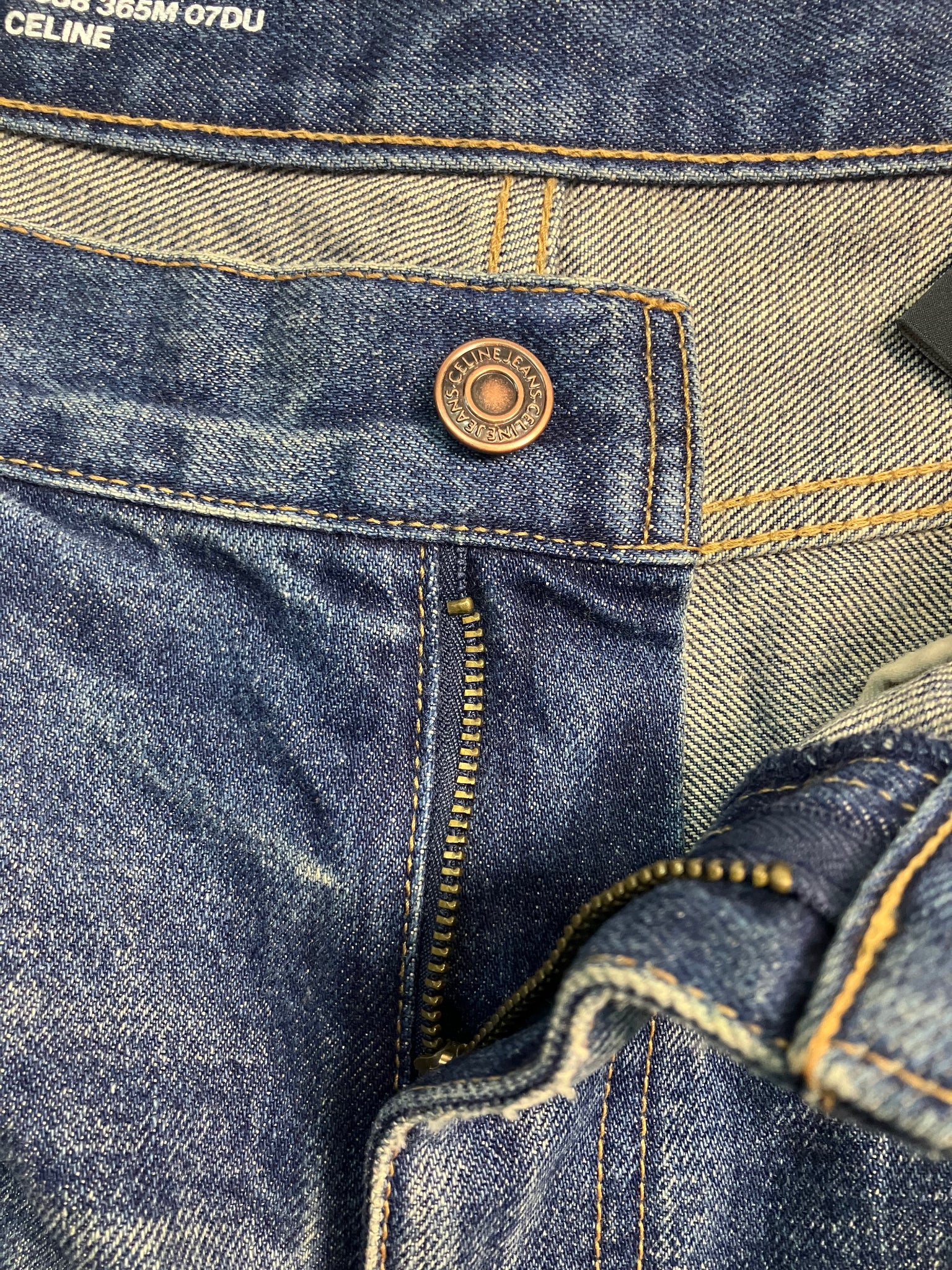 blue jumbo wide-leg jeans