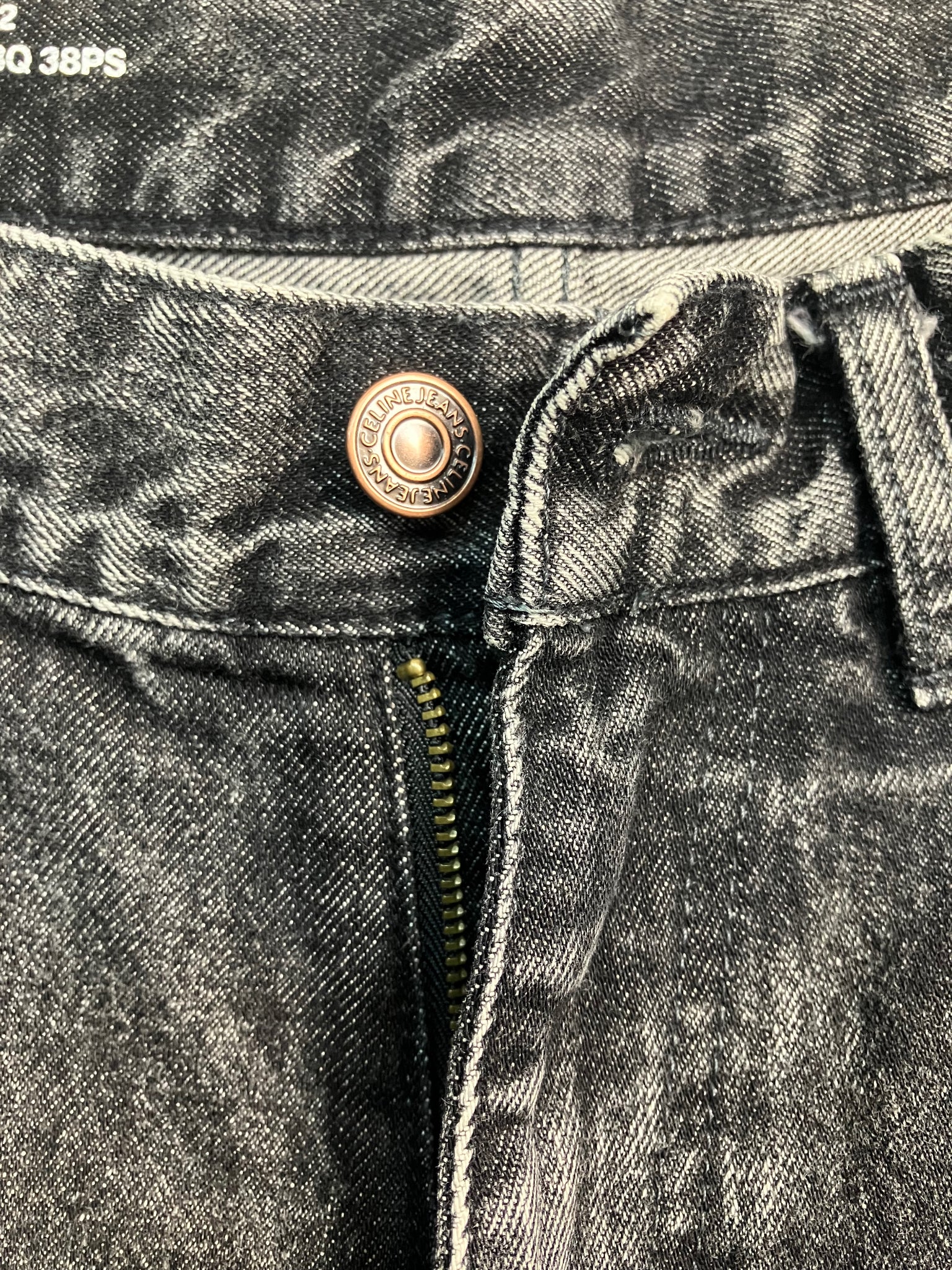 black super jumbo wide-leg jeans