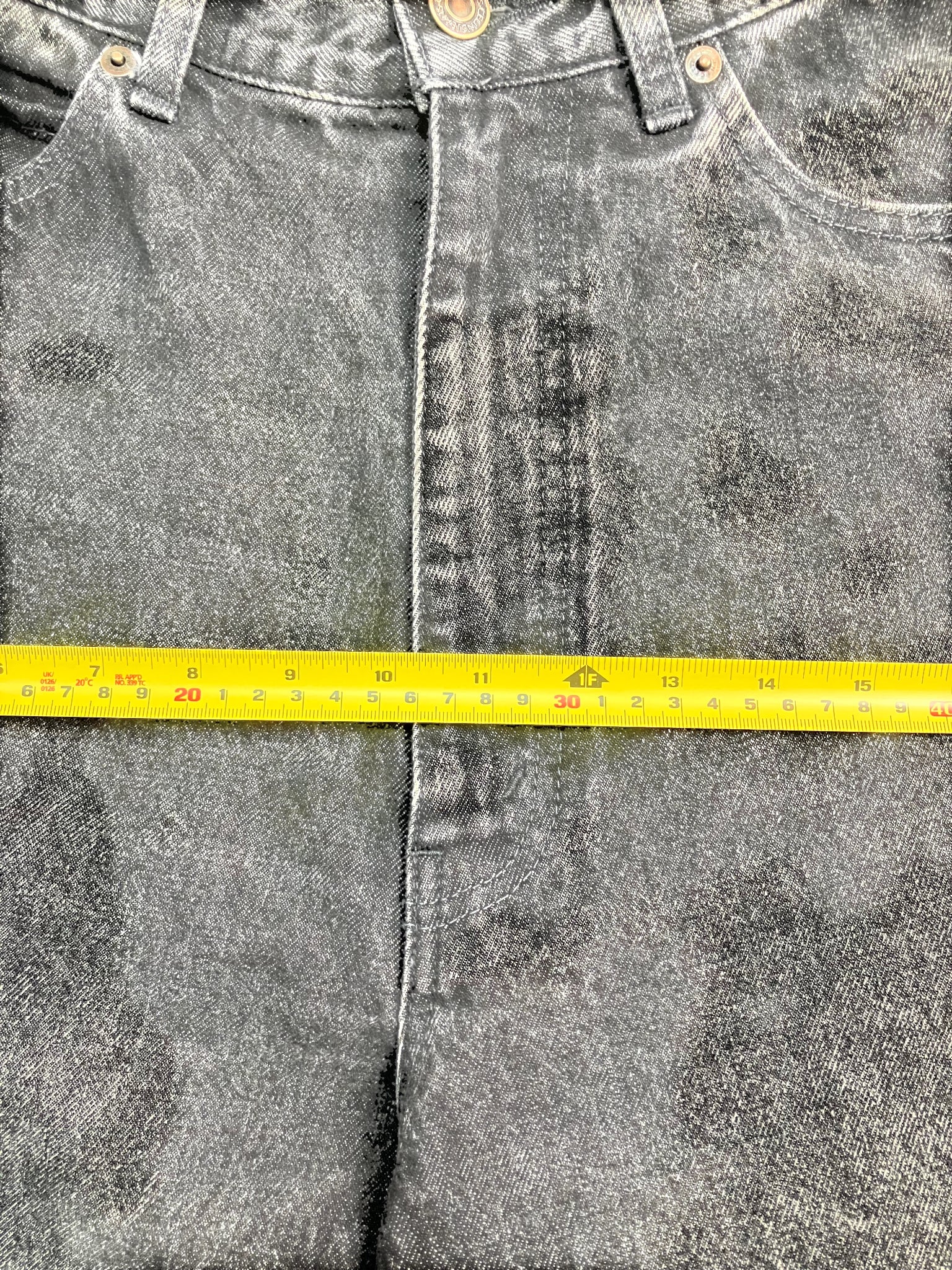 black super jumbo wide-leg jeans