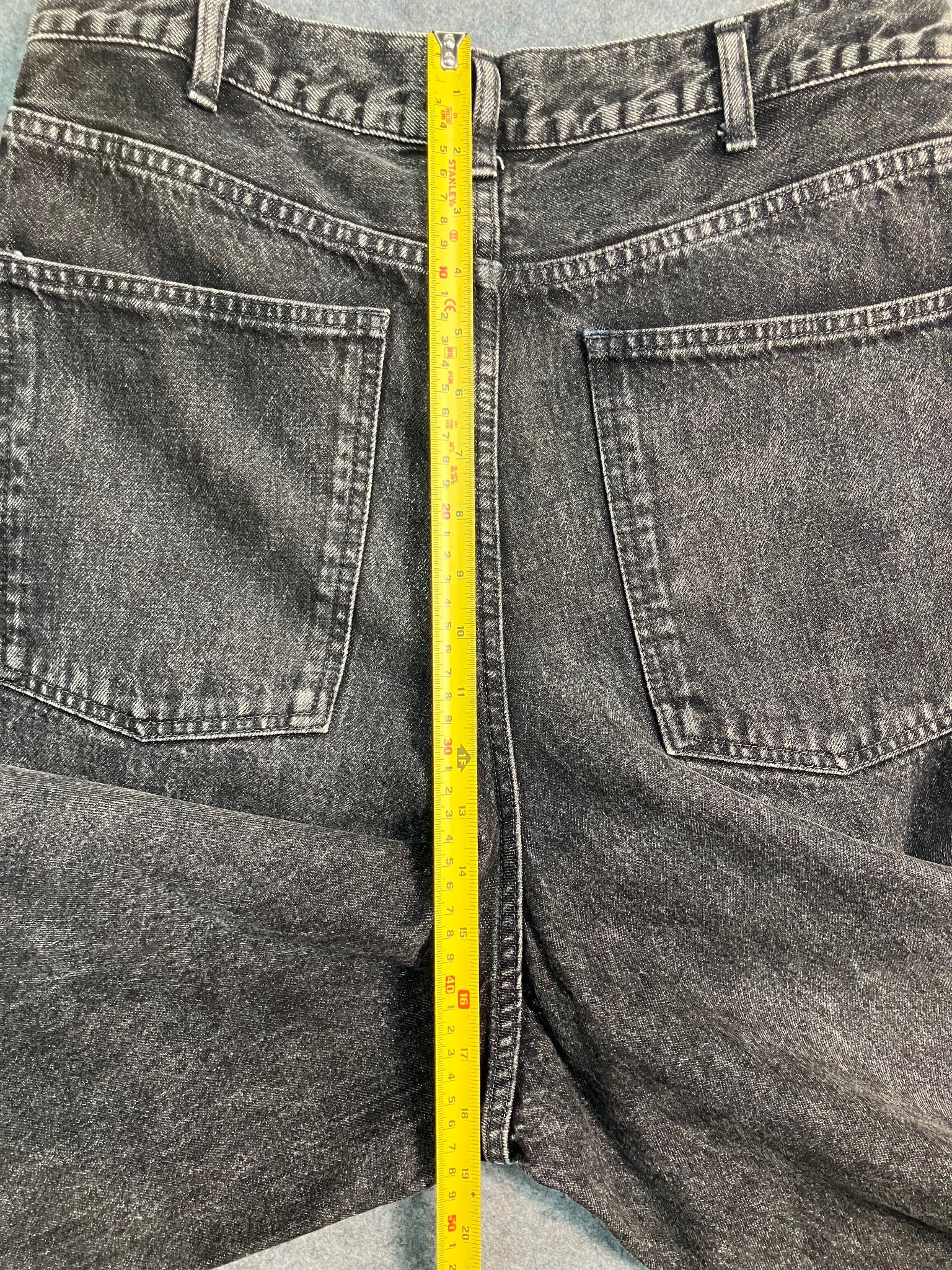 black super jumbo wide-leg jeans