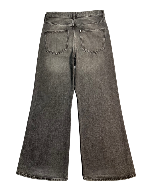 black loose-fit jeans