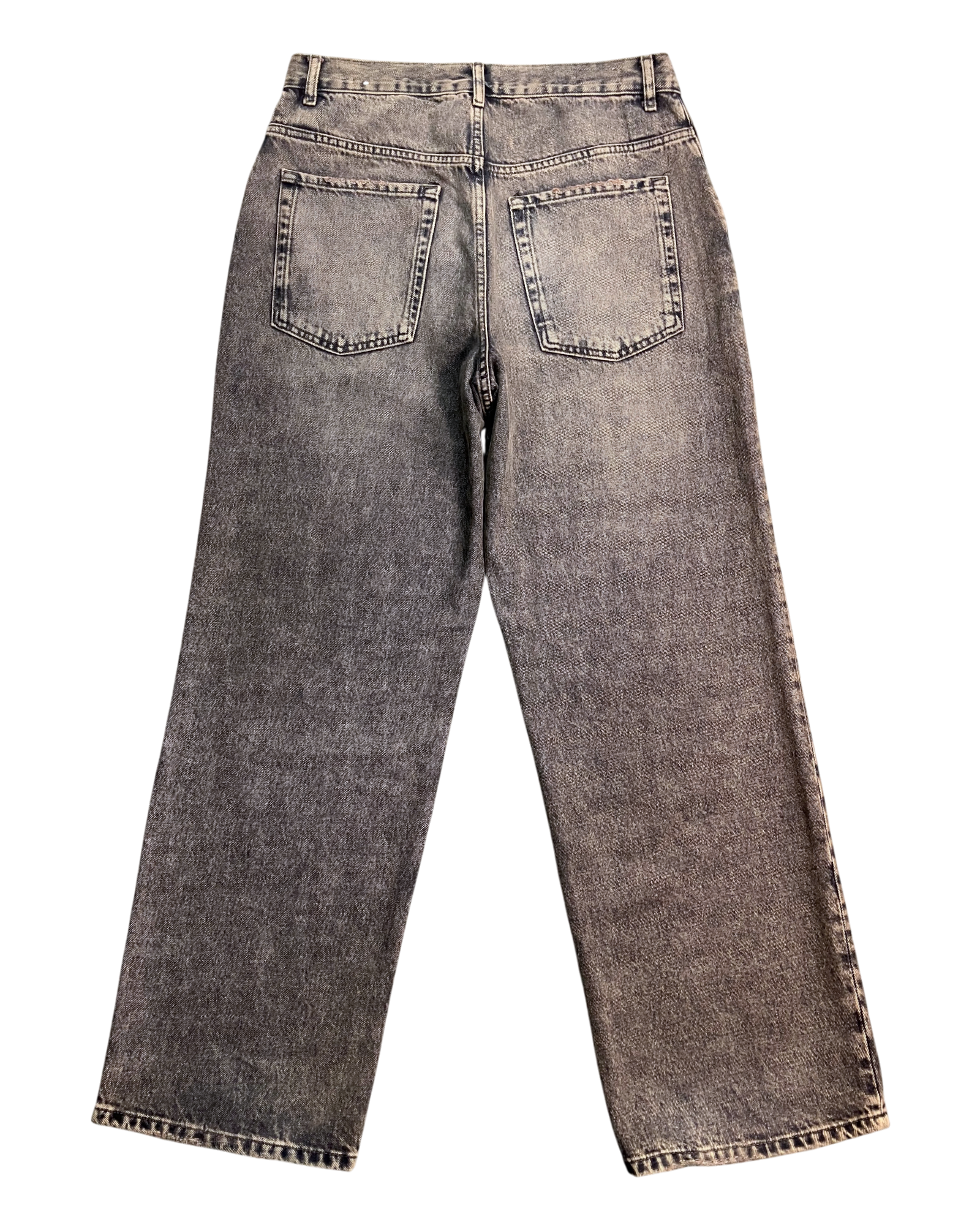 black boot-cut jeans