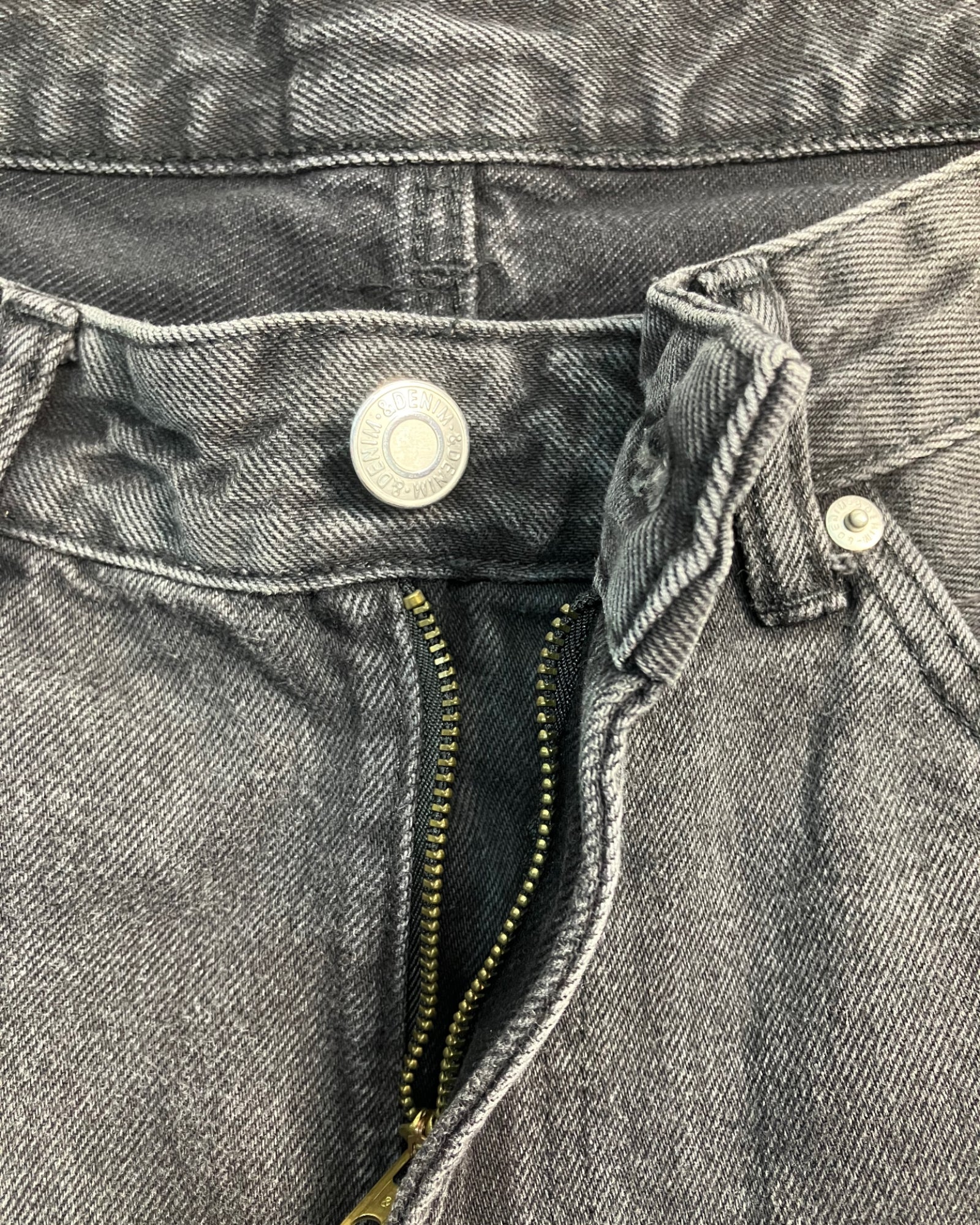 black boot-cut jeans