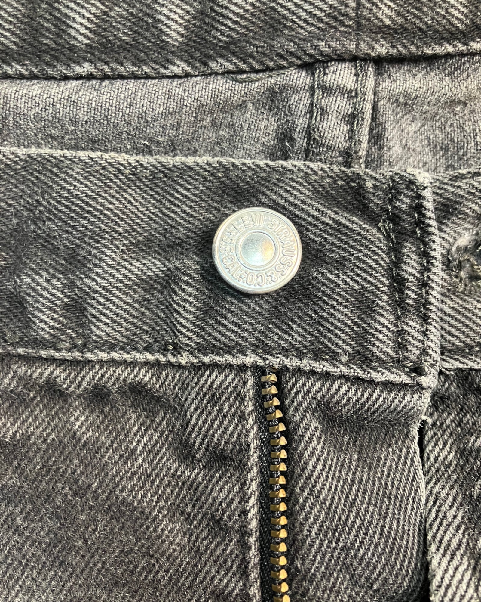 black reworked destructive regular-fit jeans