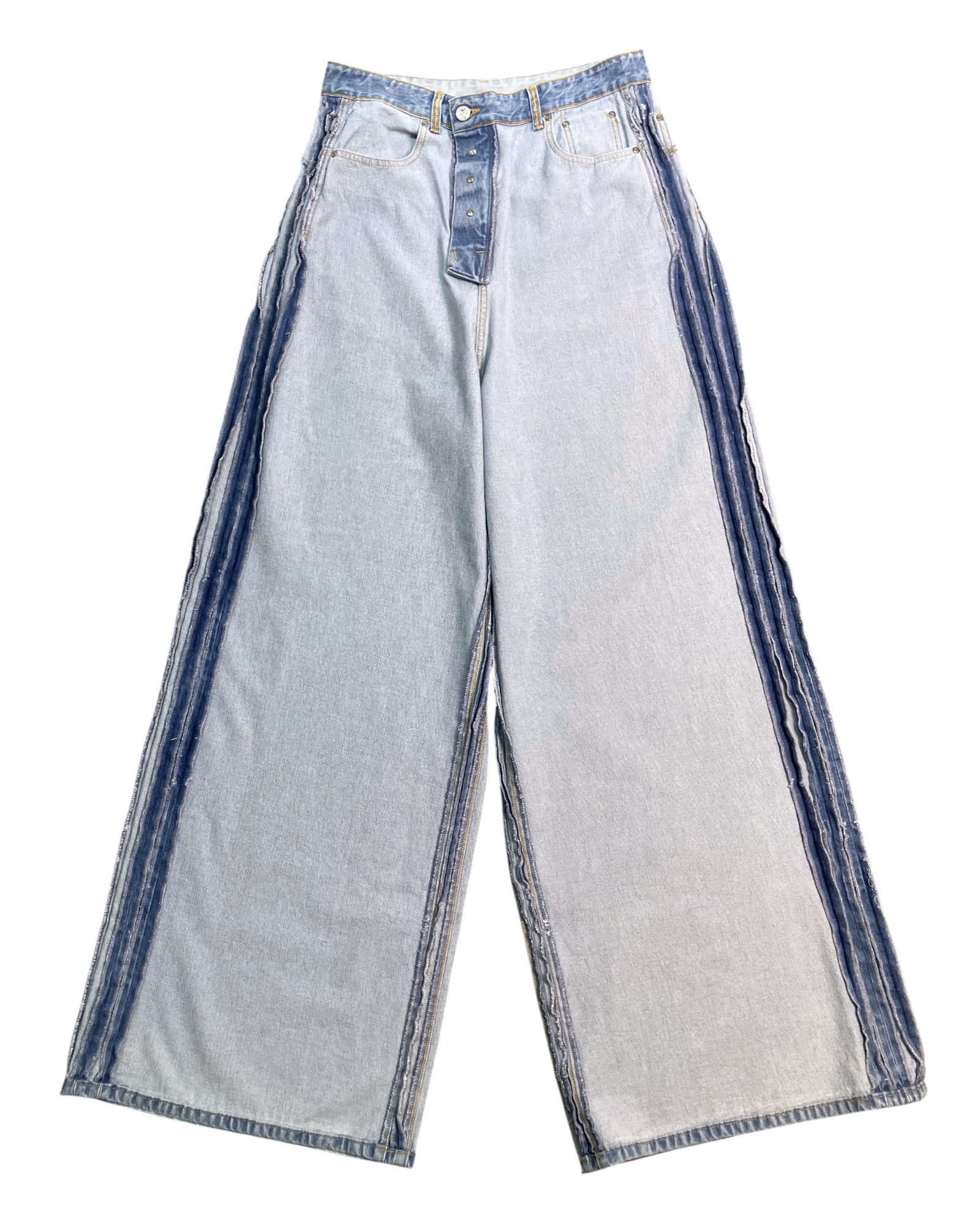 blue super jumbo wide-leg jeans