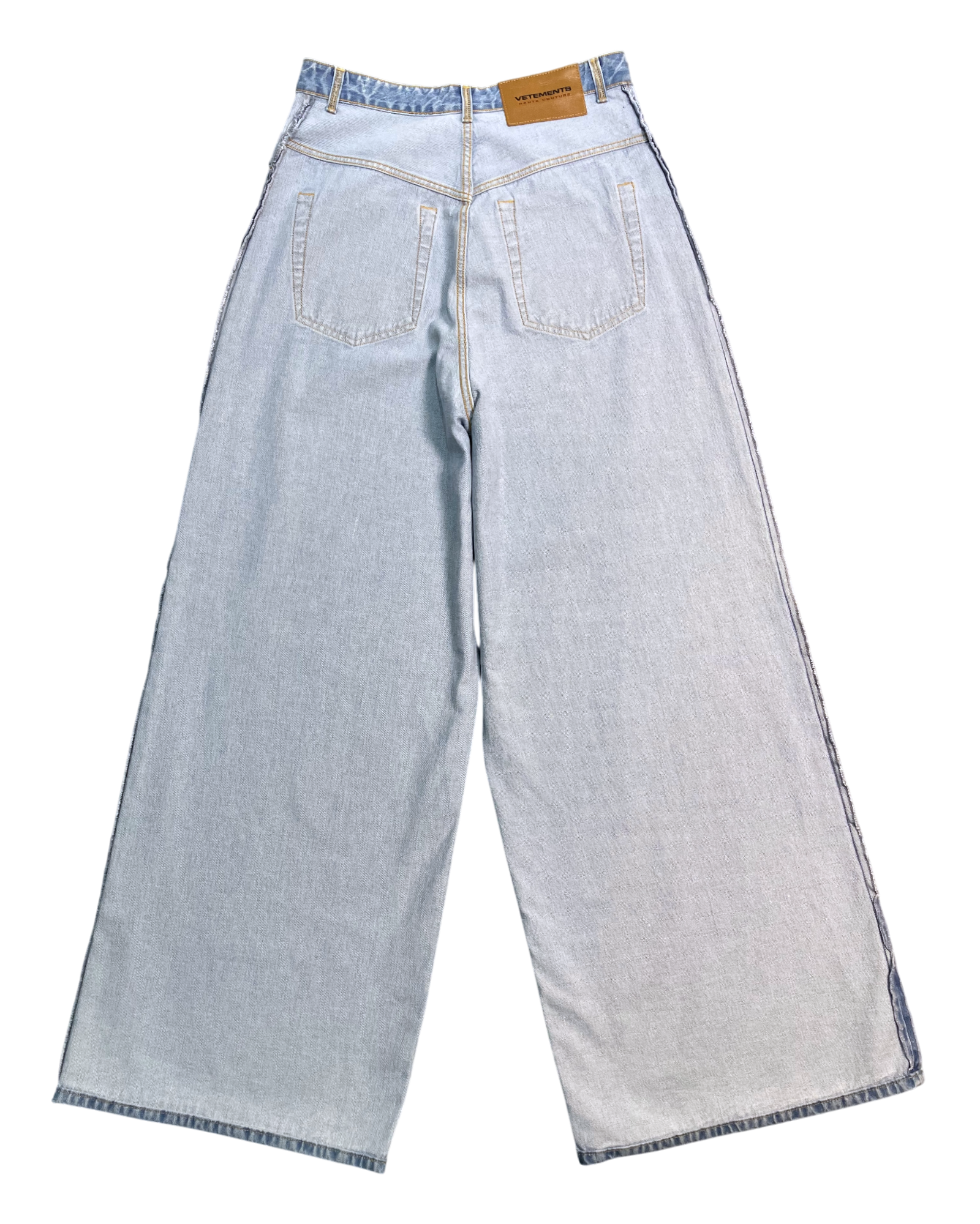 blue super jumbo wide-leg jeans