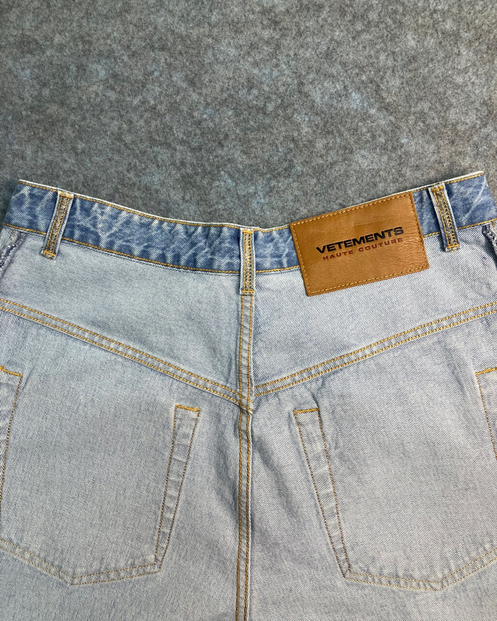 blue super jumbo wide-leg jeans