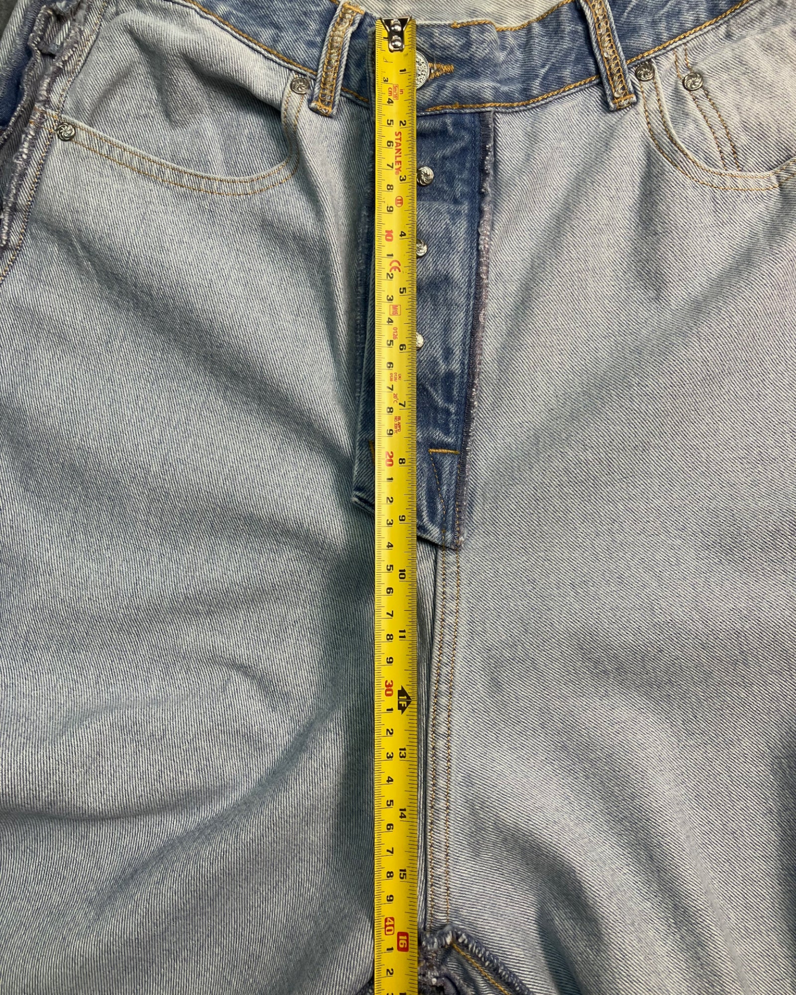 blue super jumbo wide-leg jeans