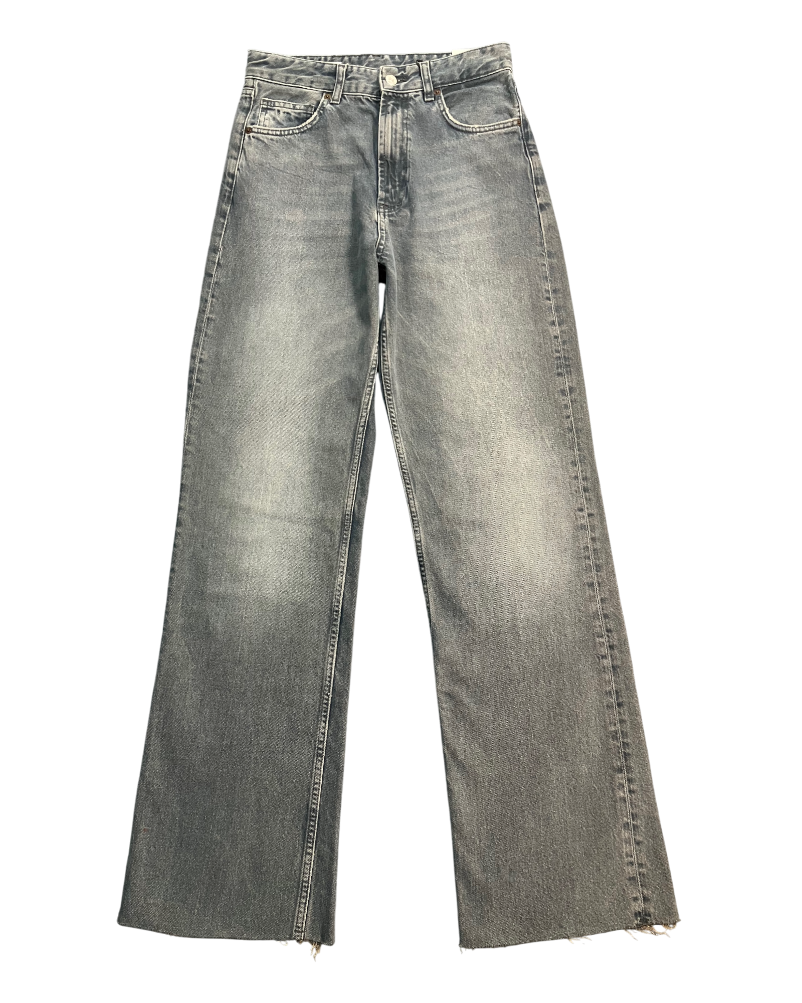 black reworked fc wide-leg jeans