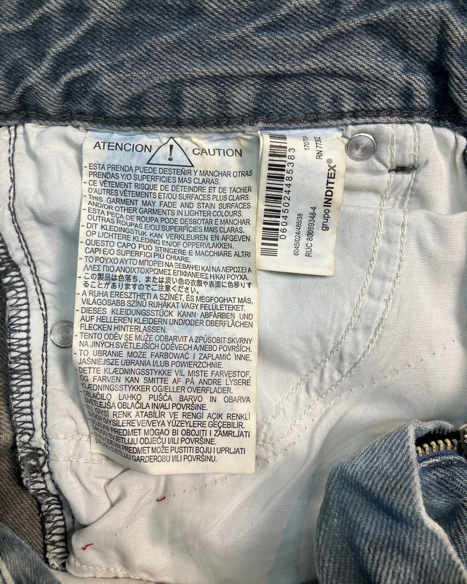 black reworked fc wide-leg jeans