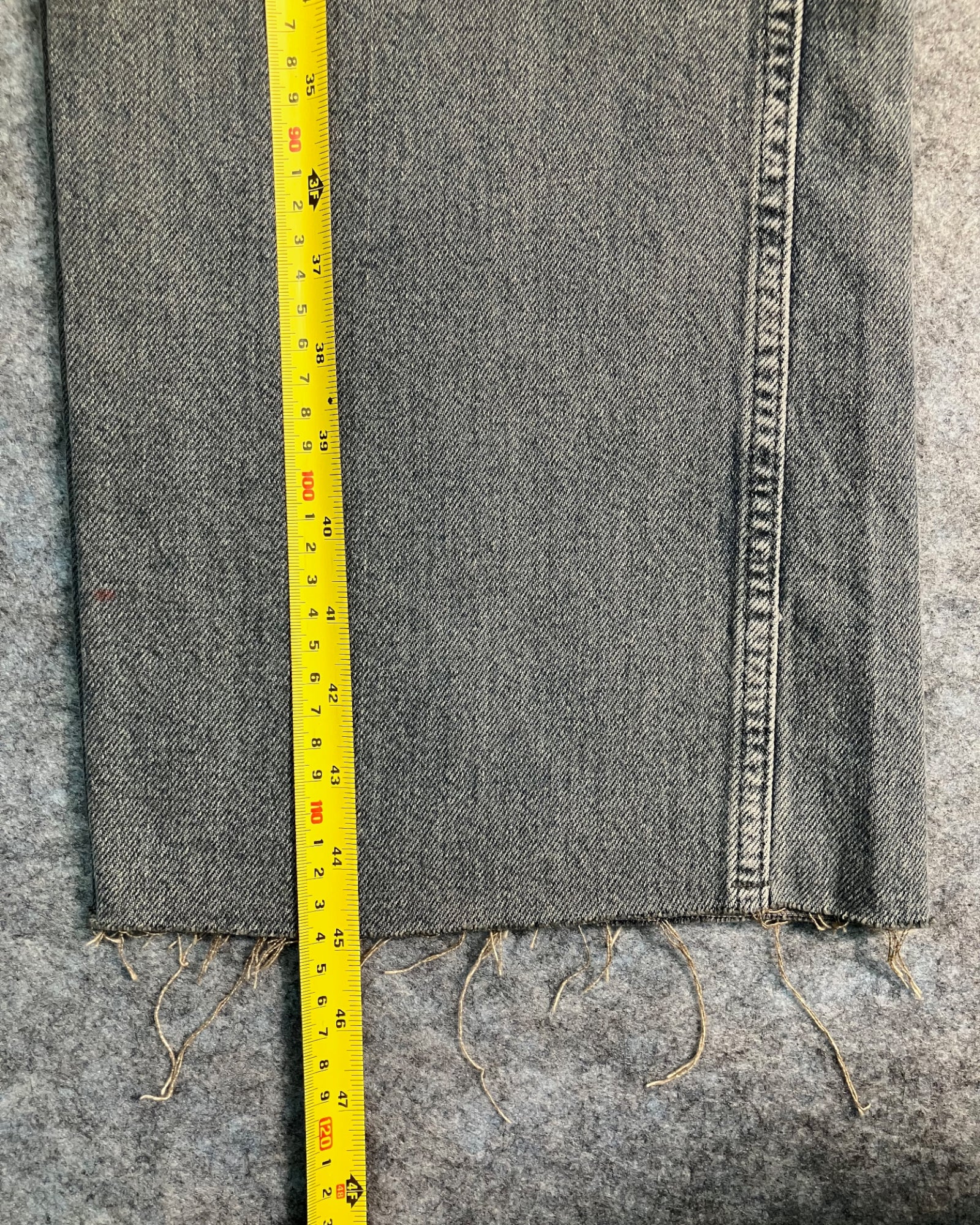 black reworked fc wide-leg jeans