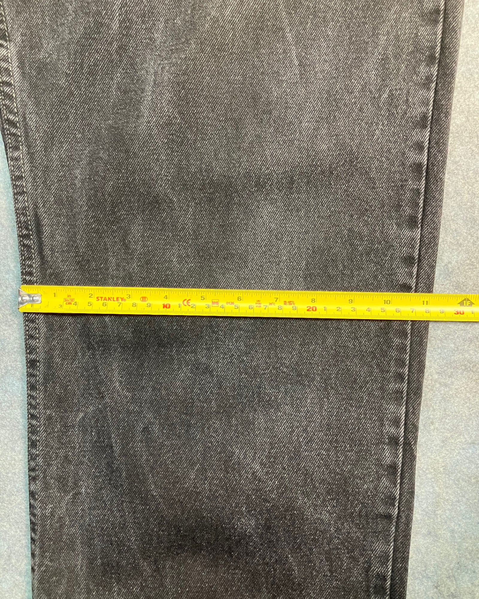 black reworked regular-fit jeans