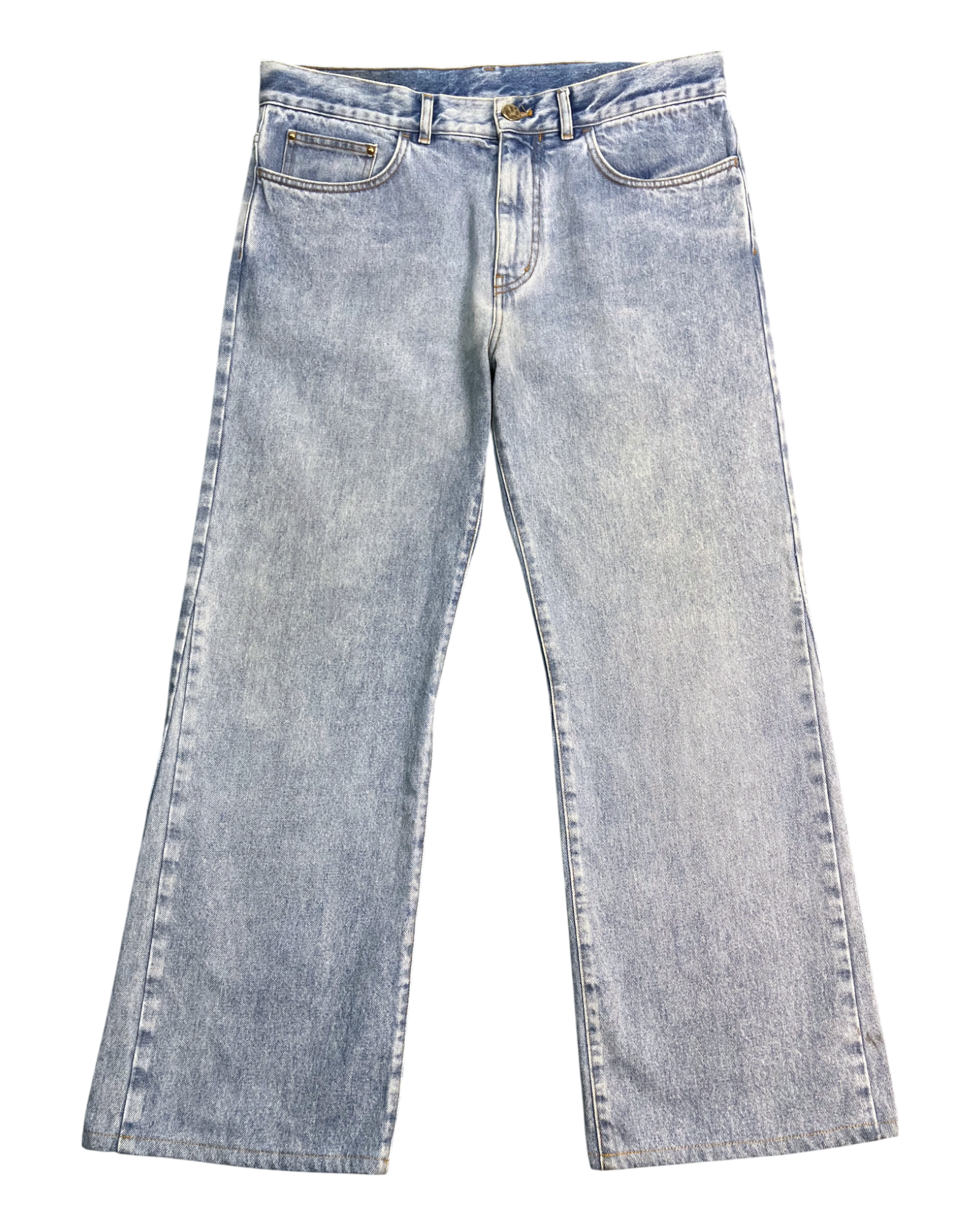 blue virgil abloh regular-fit jeans