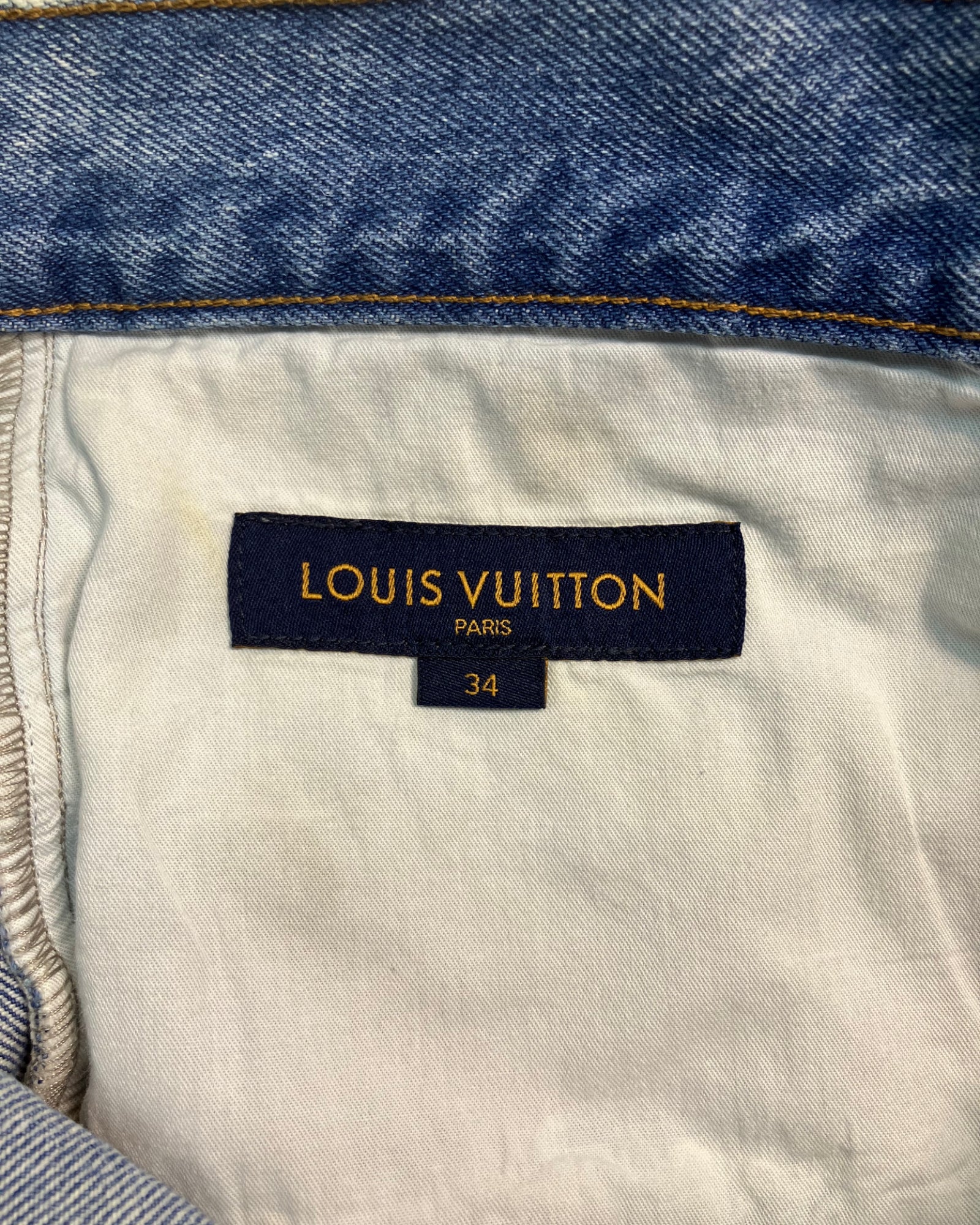 blue virgil abloh regular-fit jeans