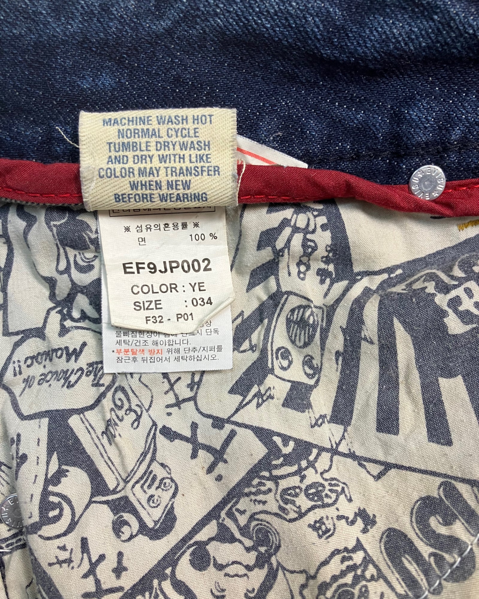 blue vintage wash regular-fit jeans