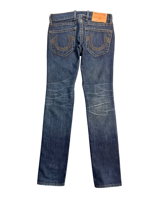 blue slim-fit jeans