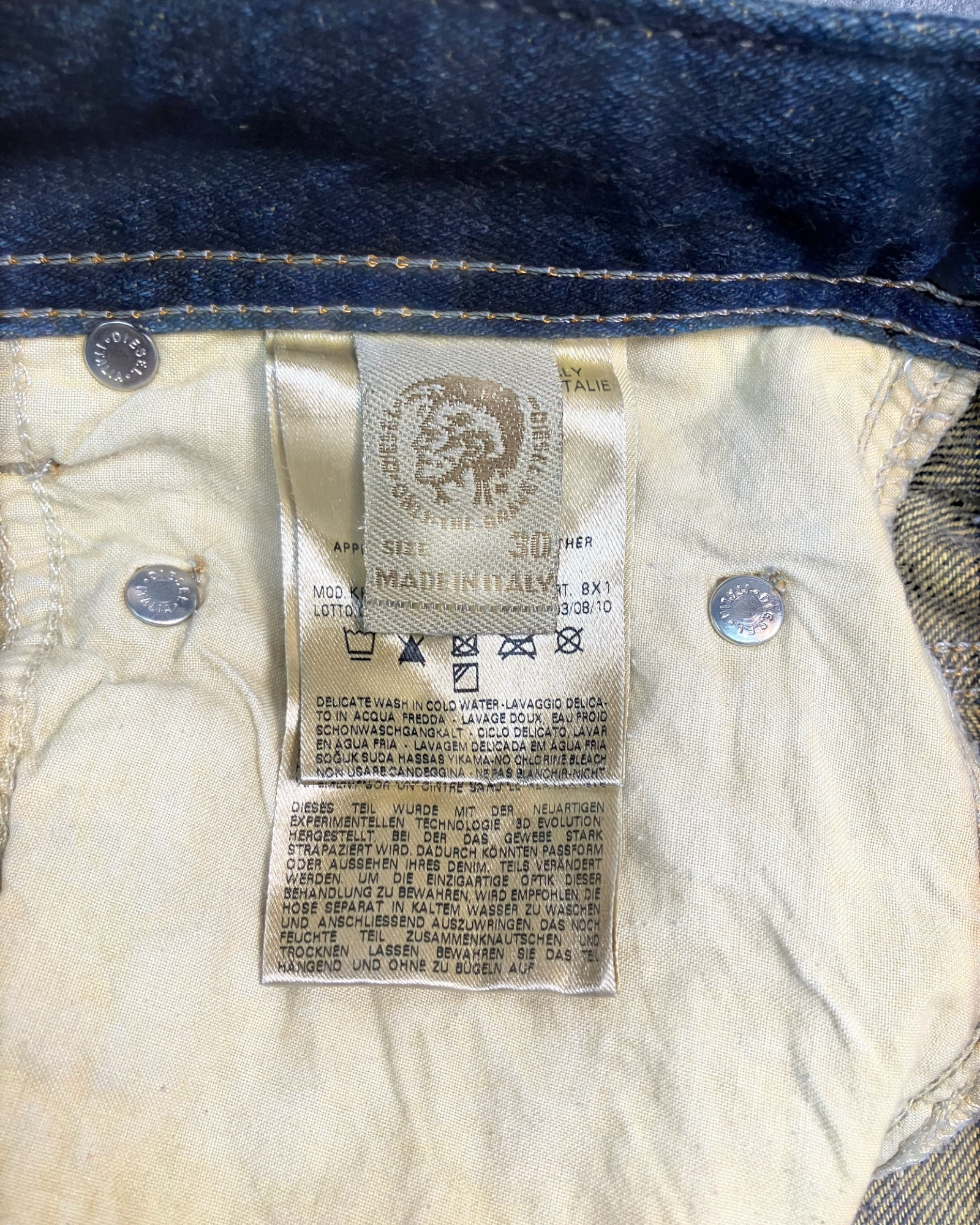 blue washed regular-fit jeans