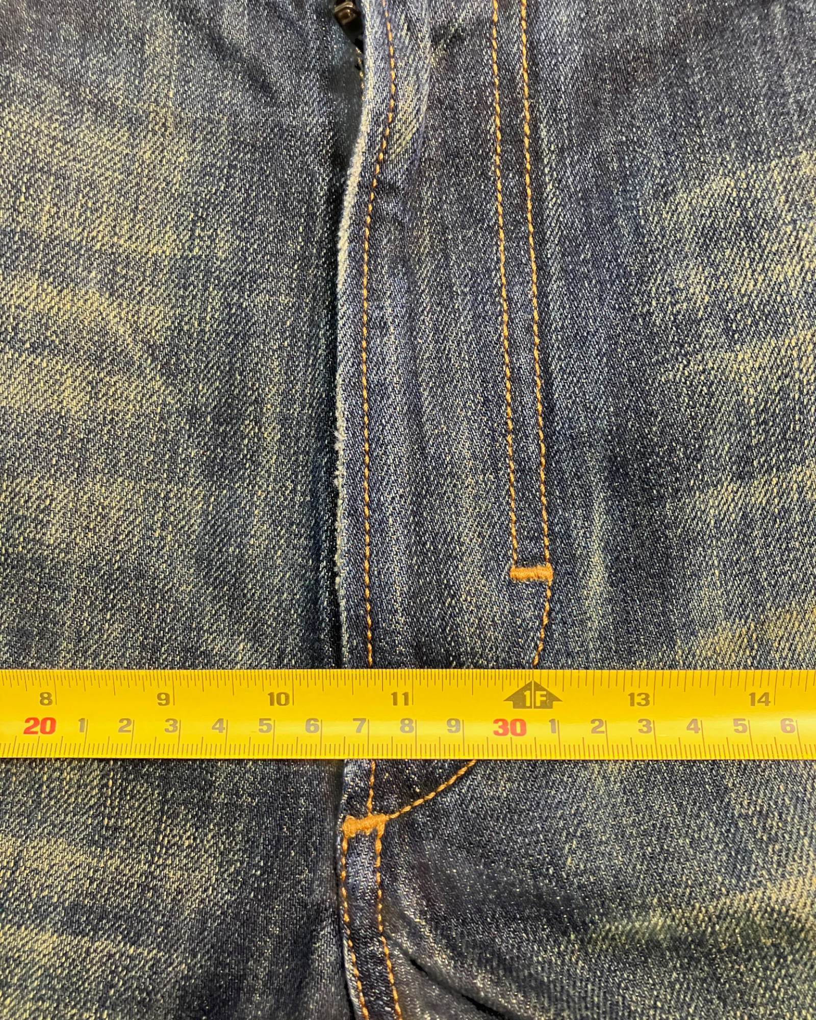 blue washed regular-fit jeans