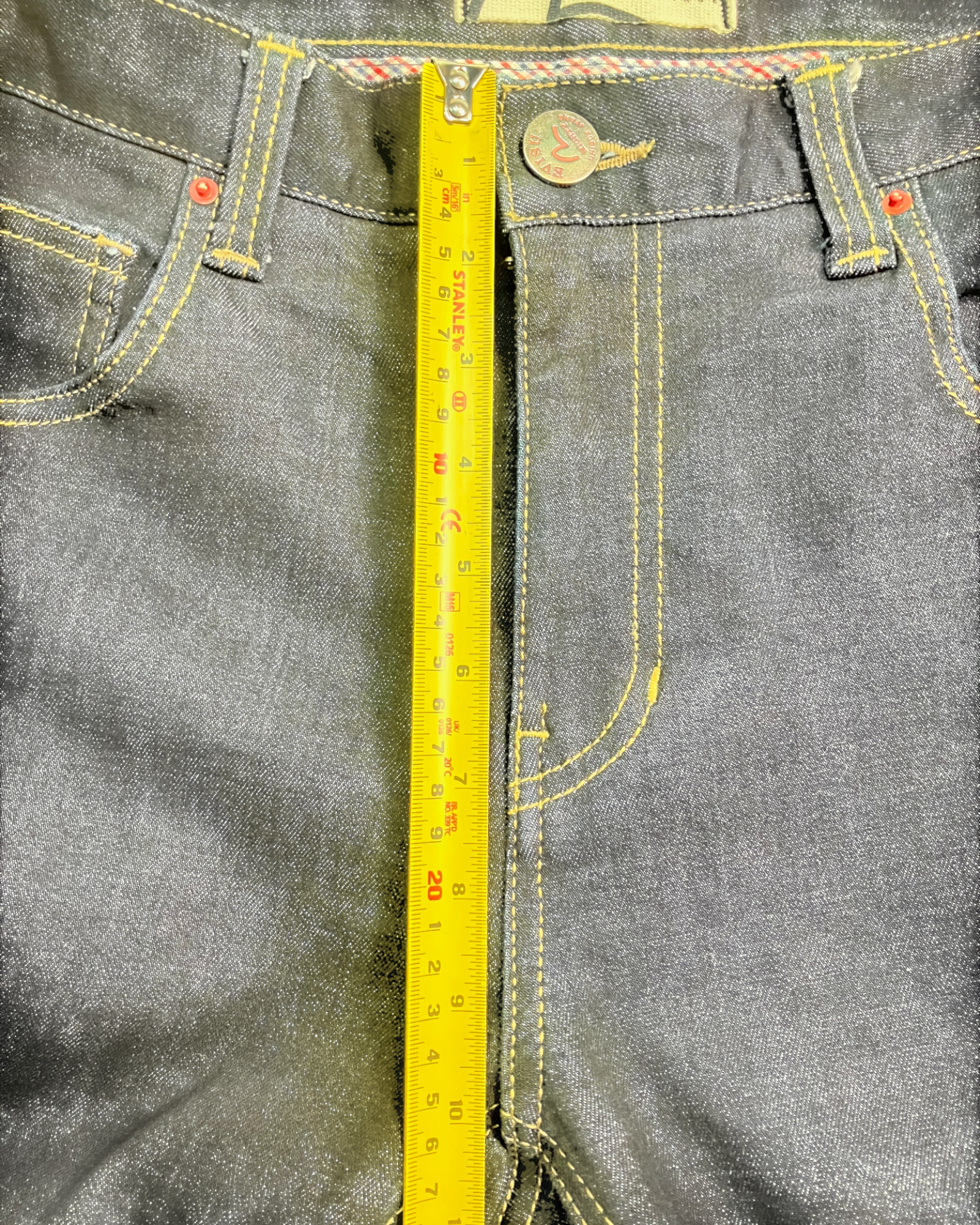 blue slim-fit jeans