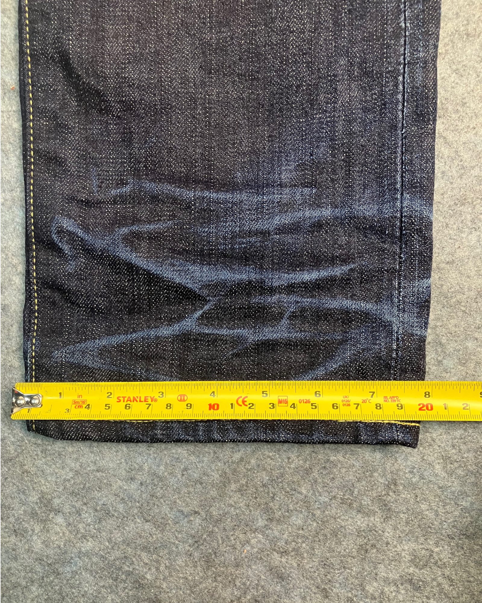 blue washed slim-fit jeans