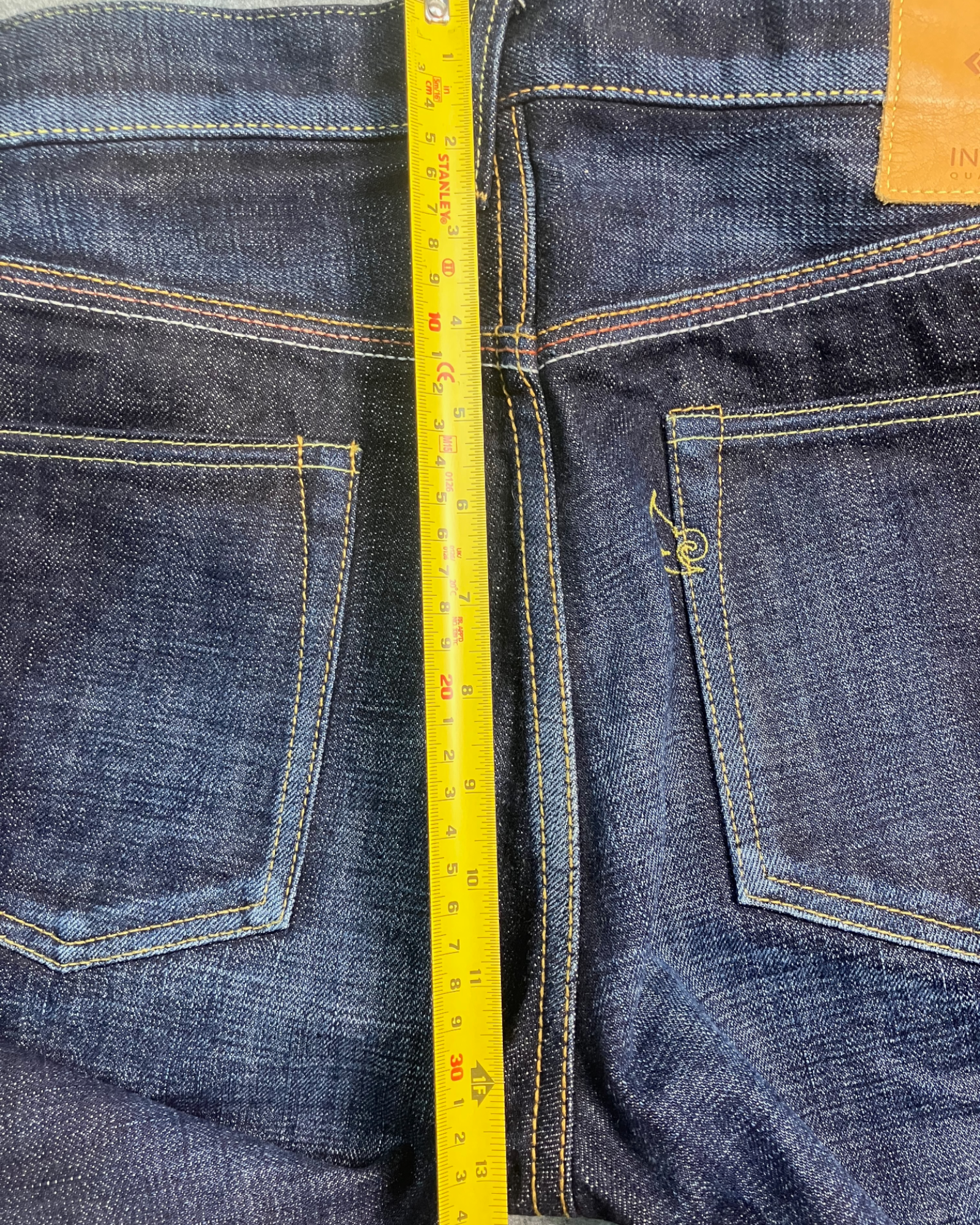 blue washed slim-fit jeans