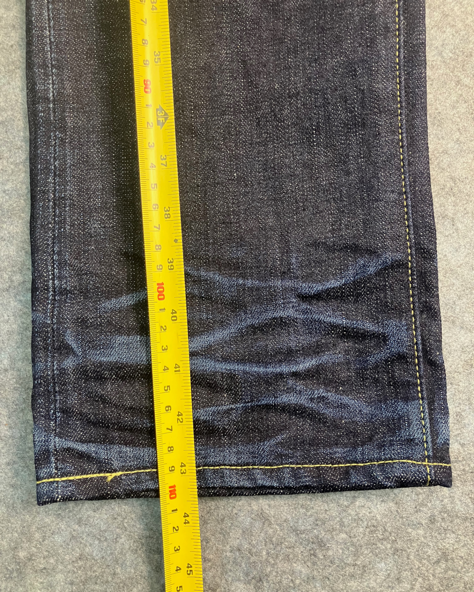 blue washed slim-fit jeans