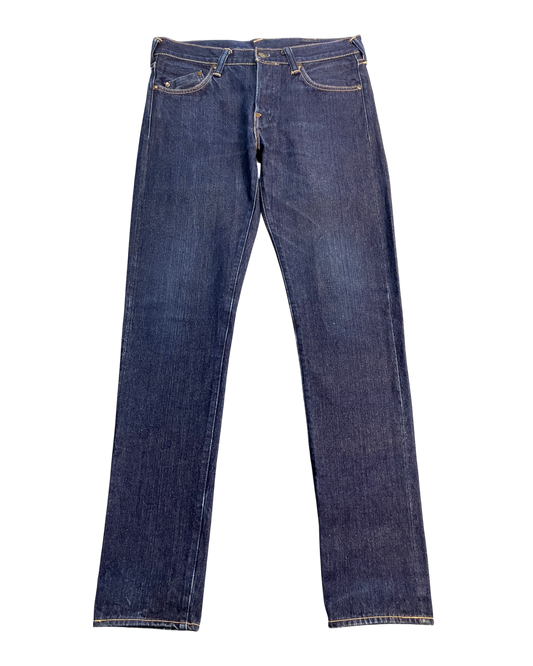 blue slim-fit jeans