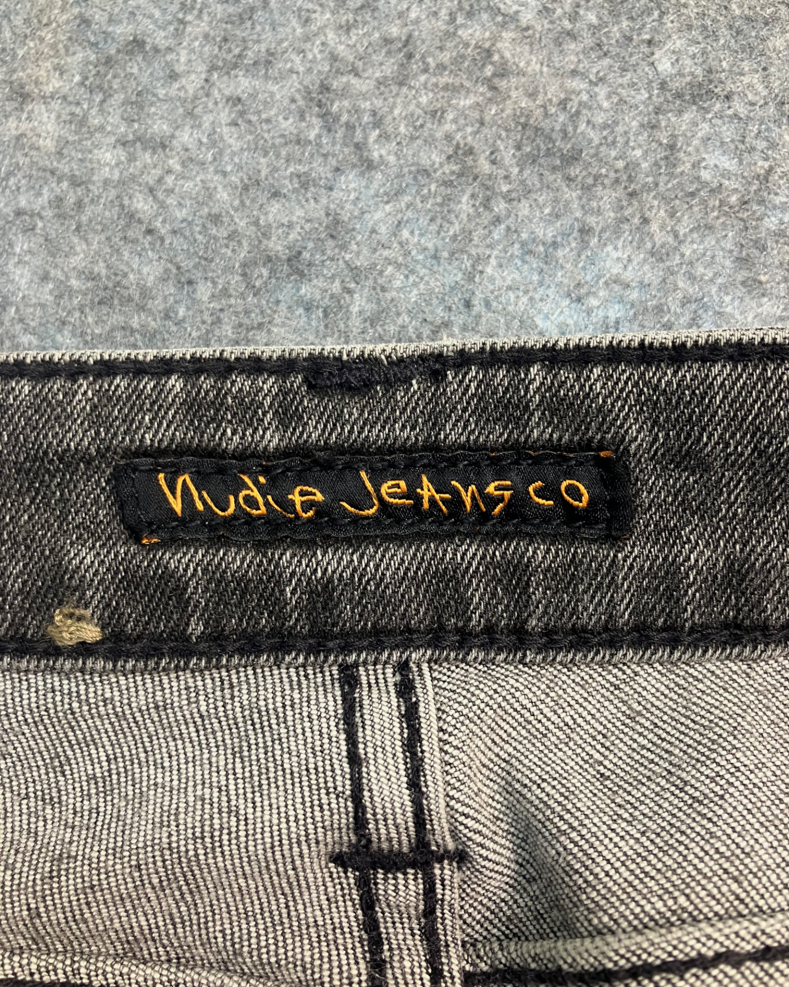 black slim-fit jeans