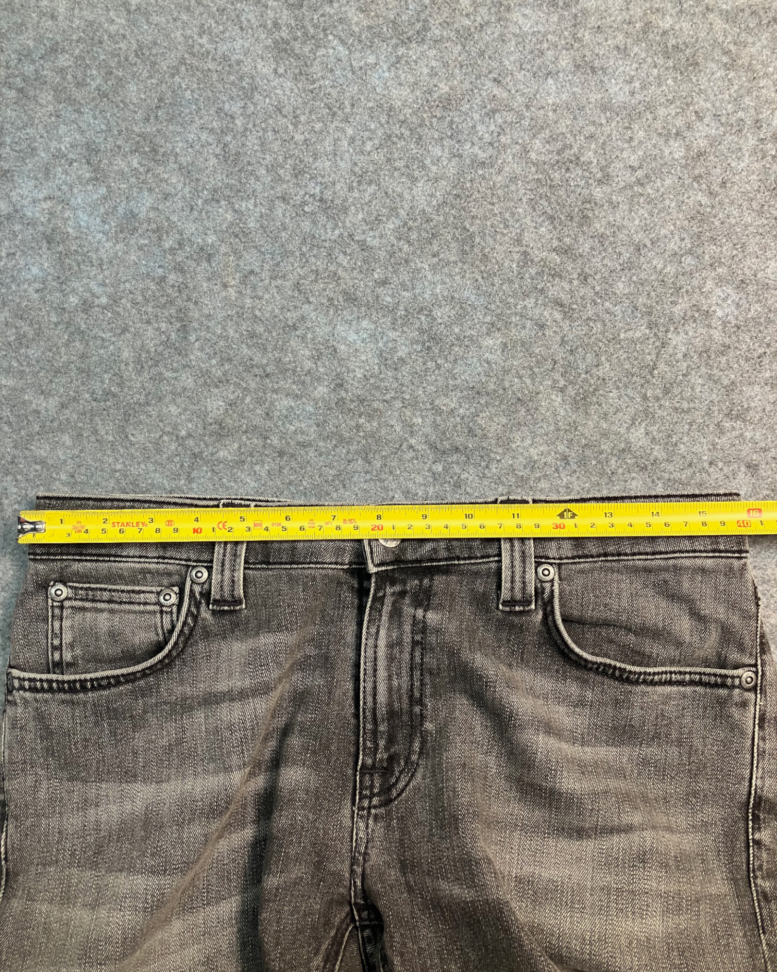 black slim-fit jeans