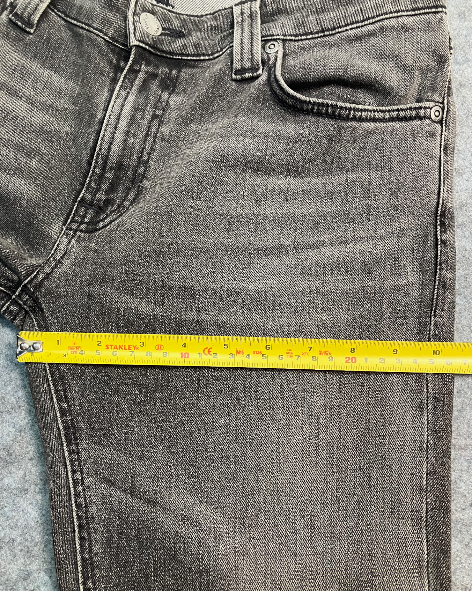 black slim-fit jeans