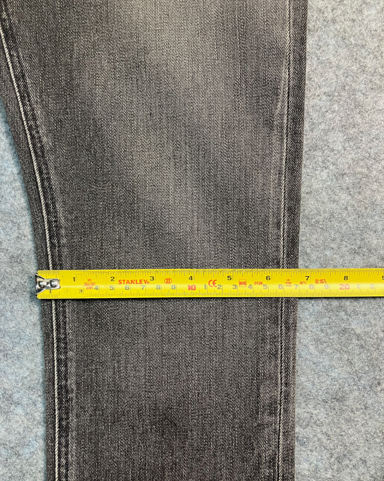 black slim-fit jeans