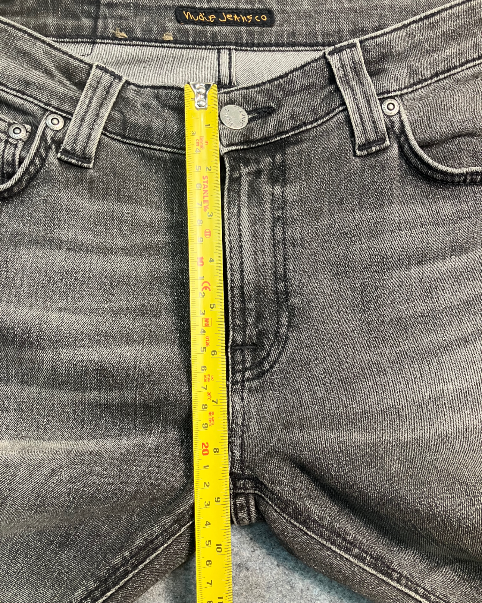 black slim-fit jeans