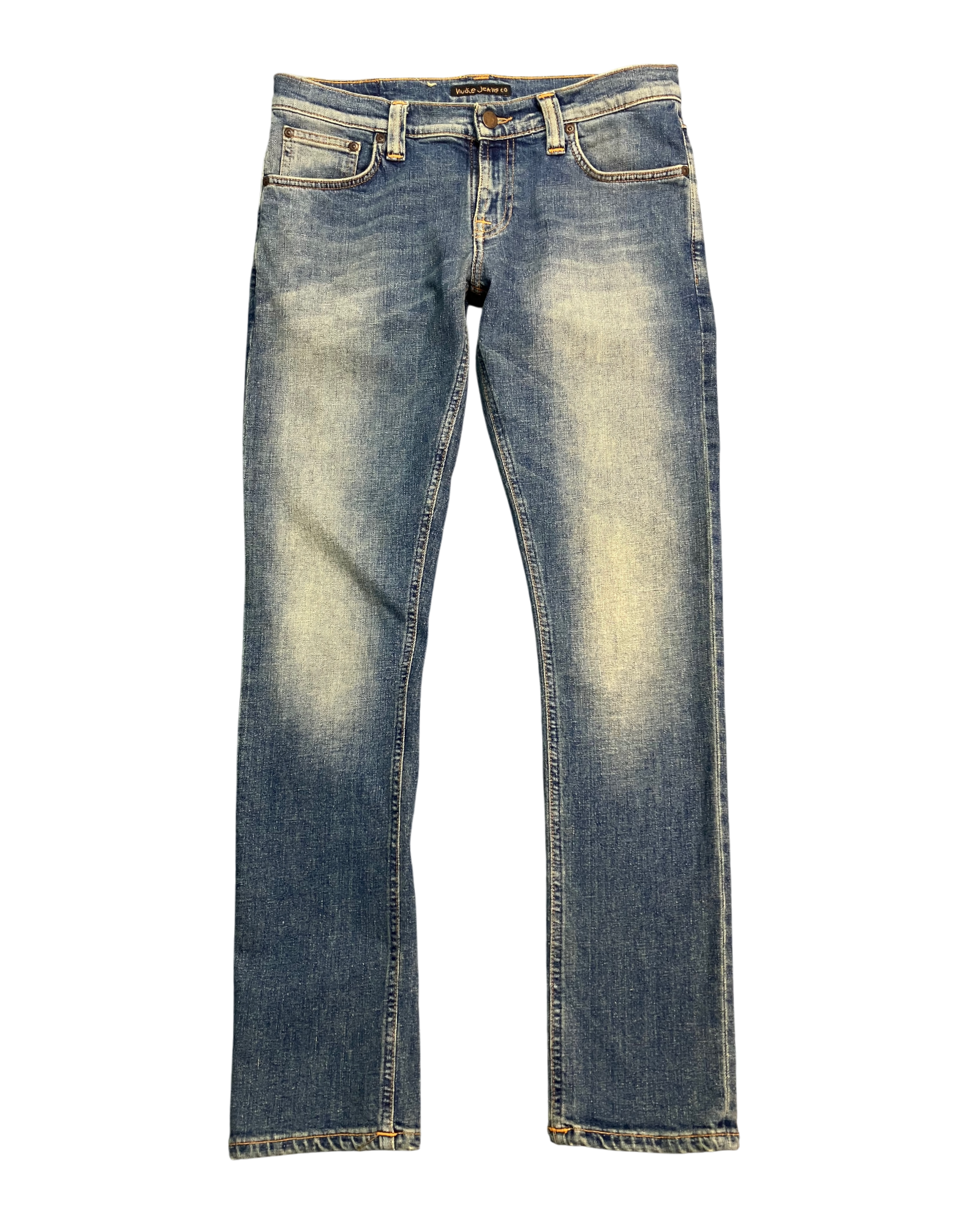 blue slim-fit jeans