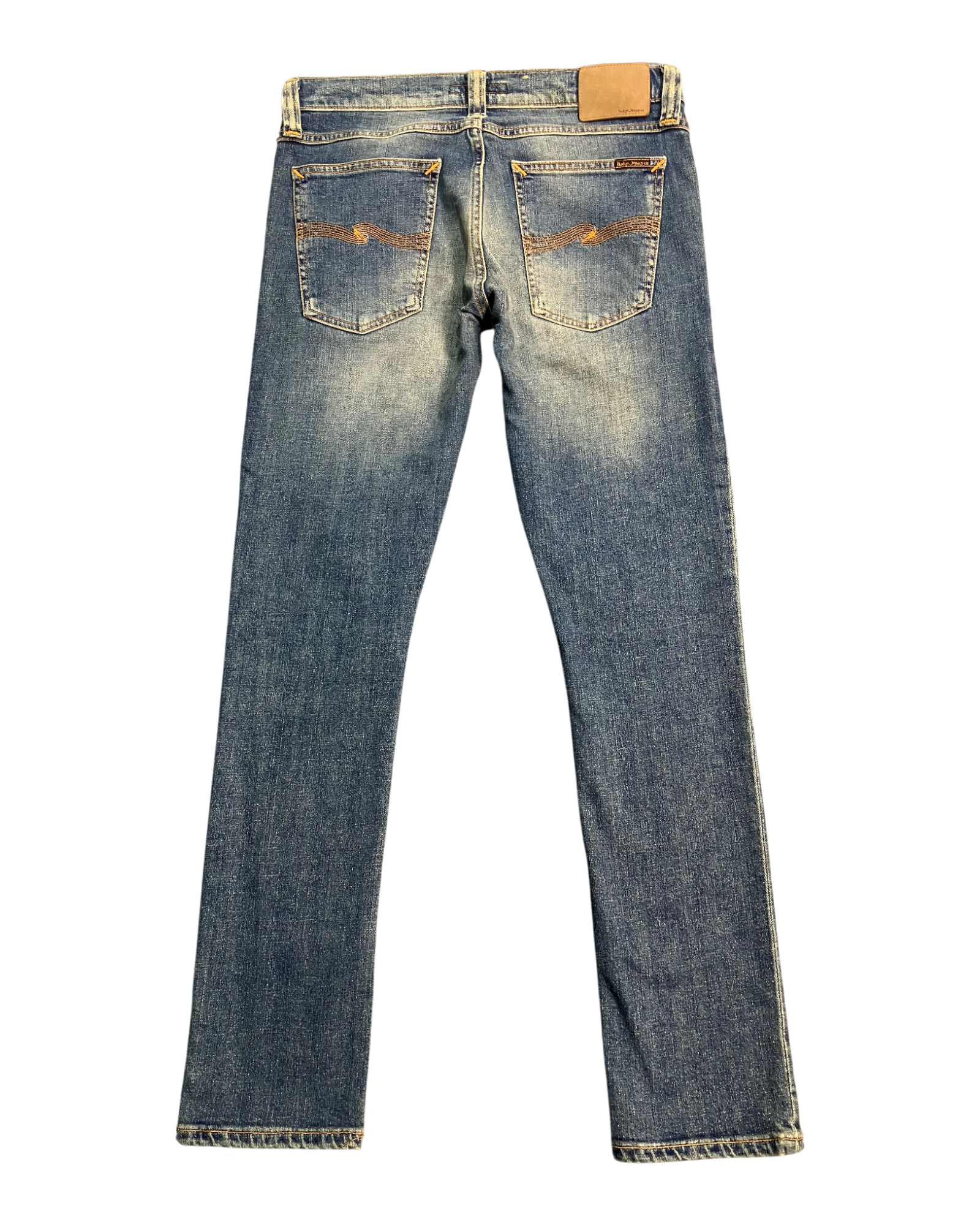 blue slim-fit jeans