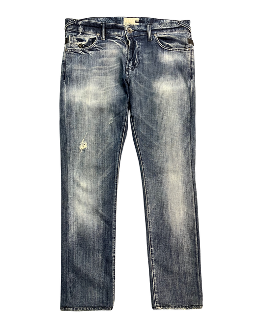 blue slim-fit jeans