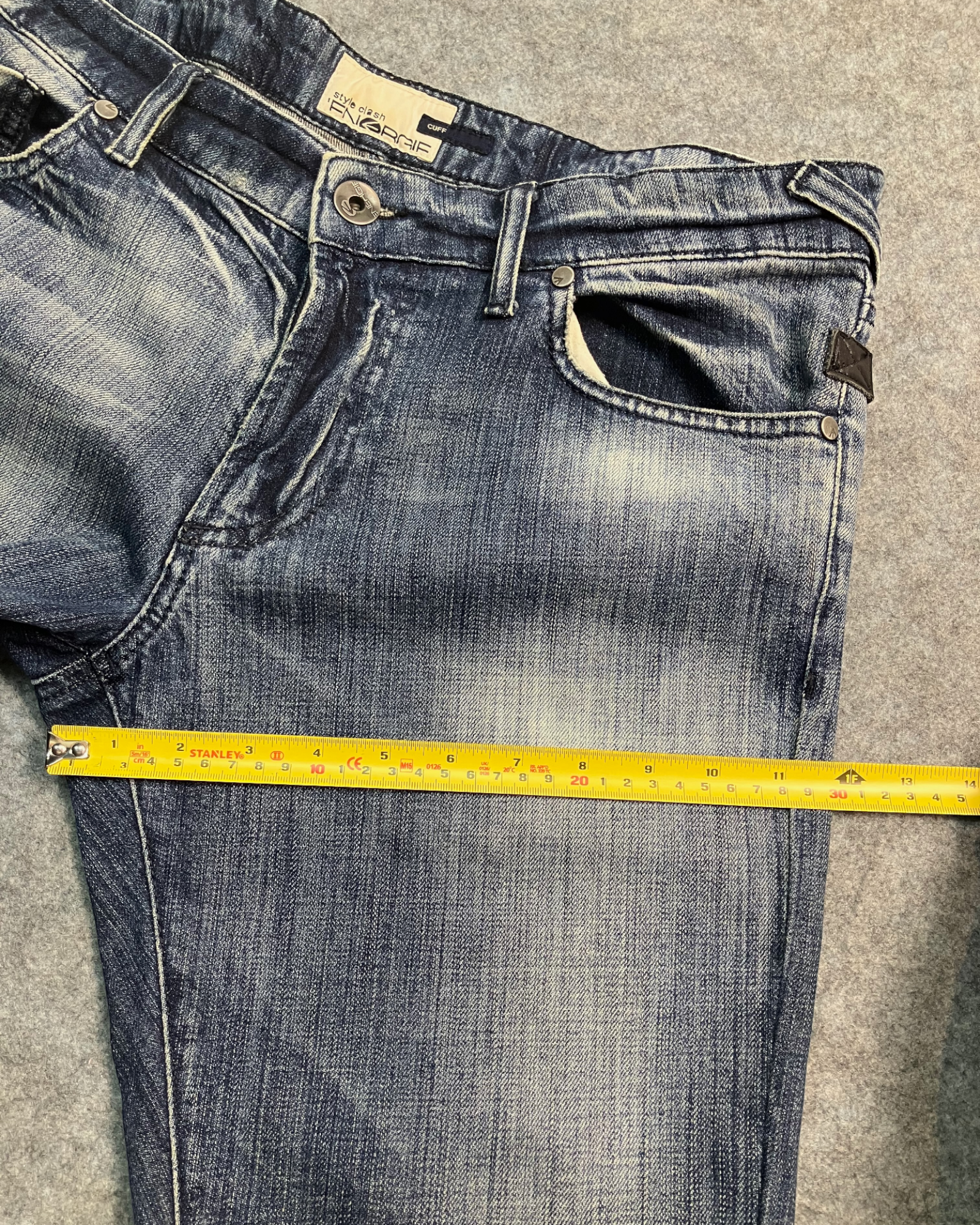blue slim-fit jeans