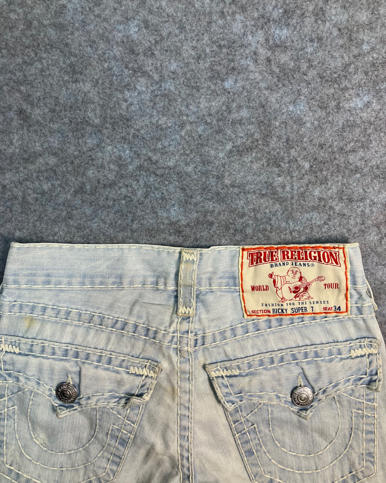 blue regular-fit jeans